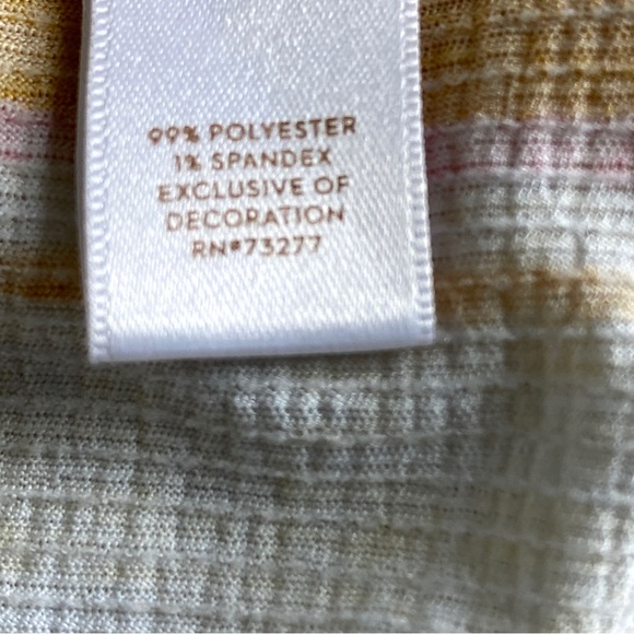 Lauren Conrad yellow/gold striped top, size XS - Picture 6 of 6